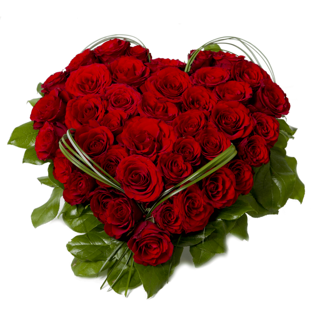 Aranžmá srdíčko růže