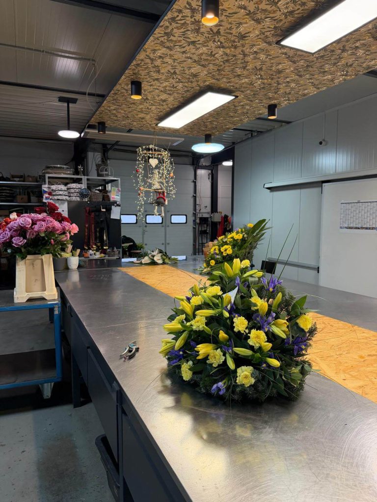 Foto z vazárny květin